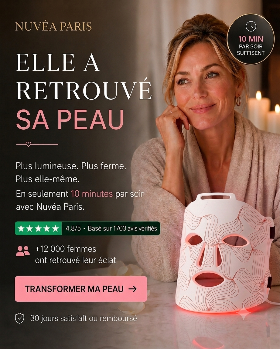 MASQUE LED PHOTOTHERAPIE A LUMIERE VISAGE & COU- ANTI-ÂGE "L'EXPERTISE"